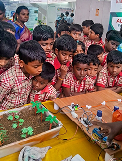 Students participating in school activities in Dindigul